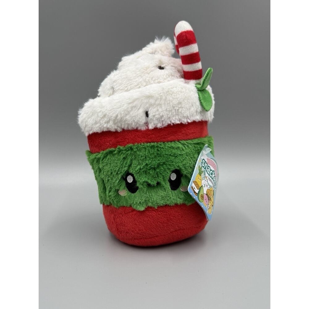 Snugglemi Snackers Squishable Peppermint Mocha Plush Stuffed Christmas Toy 7"
